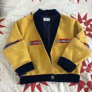 Vintage mustard southwest cropped jacket